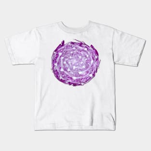 Purple cabble cabbage Kids T-Shirt